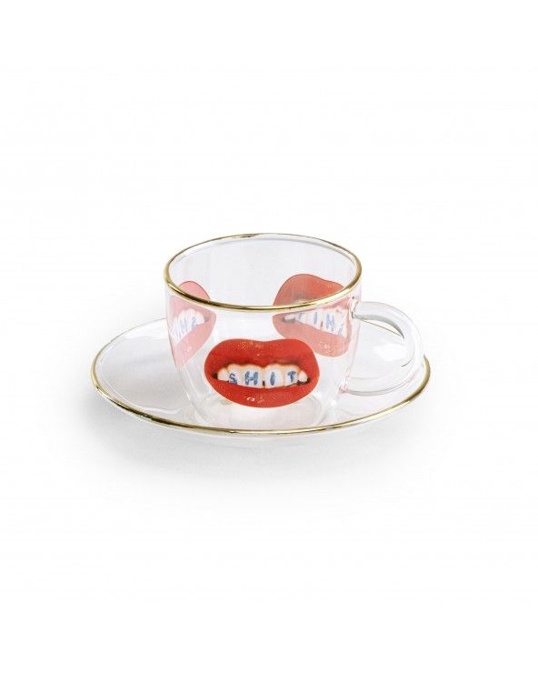Coffee cup and saucer Toiletpaper Shit