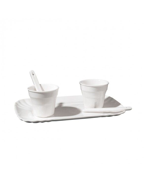 Coffee set with 2 cups and 1 tray