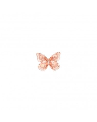 Single stud earring with butterfly