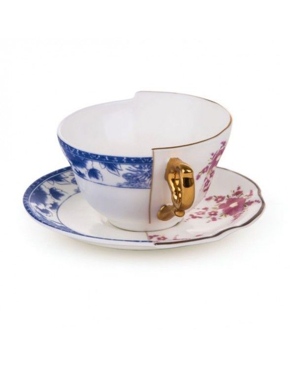 Hybrid tea cup and saucer zenobia