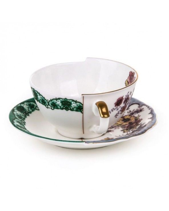 Hybrid tea cup and saucer isidora