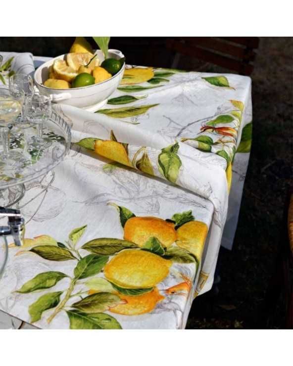 Tablecloth limoncello 67 in x 141.7 in