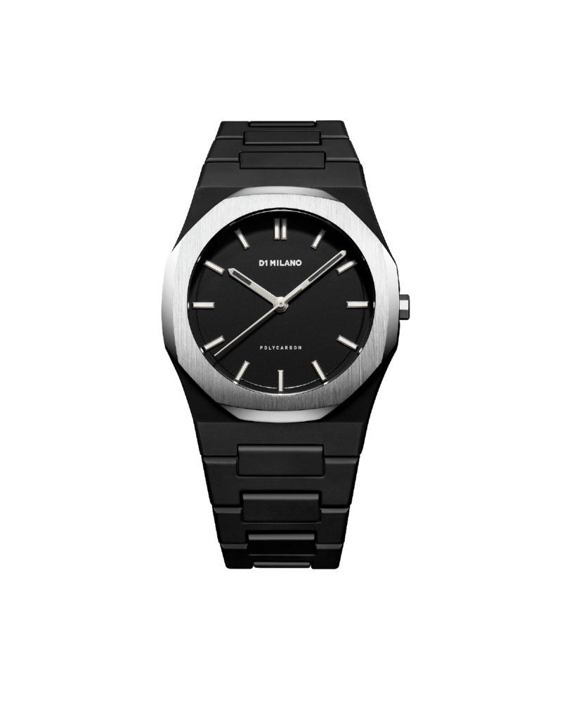 New polycarbon watch 40,5 mm black