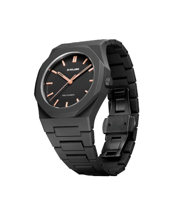 New polycarbon watch 40,5 mm black